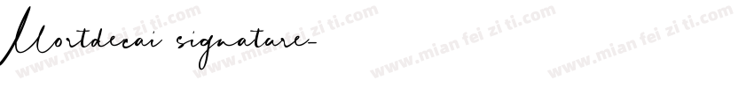 Mortdecai signature字体转换